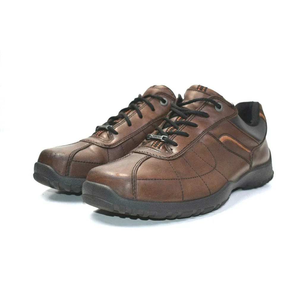 Hotter Thor Men's Brown Gore-Tex Casual Comfort Leather‎ Shoes Size US 12